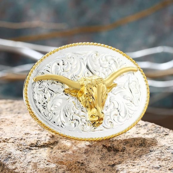 Men Cowboy Animal Pattern Eagle Belt Buckle - Picture 3 of 4